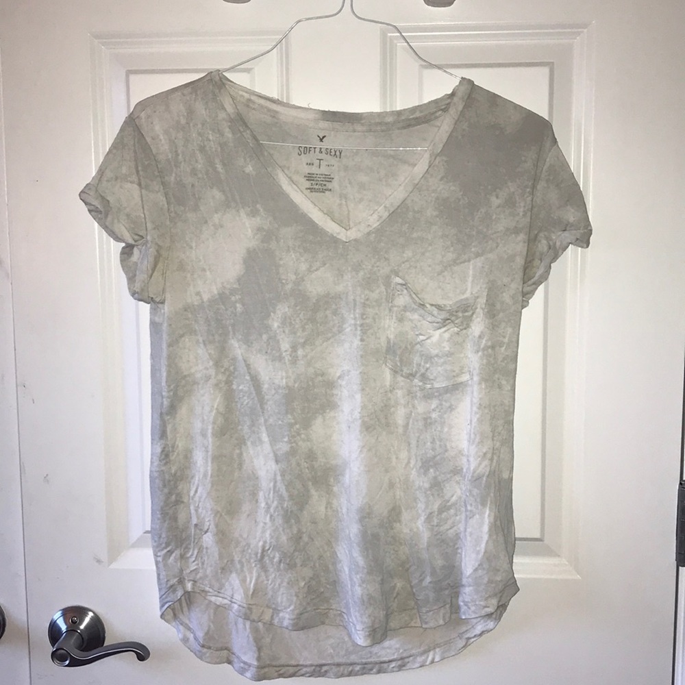 Cloud Print Soft and Sexy T Shirt